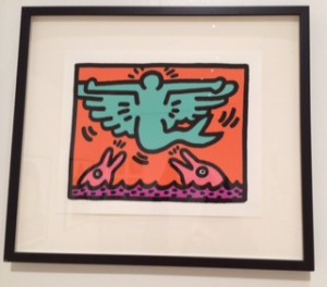 The Keith Haring prints in the exhibit all featured images of dolphin. A good spot to tell you that we've seen them all along our ICW travels. More about them in tomorrow's post!