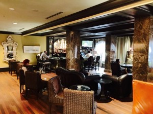The bar at 700 Drayton. The restaurant is part of a hotel which is built in the same style as the original mansion. It is directly across from Forsyth Park, worth a visit on its own.