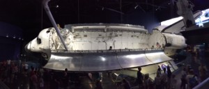 This is a panoramic shot of the Atlantis rocket. Amazingly large, until you visit the Saturn exhibit.